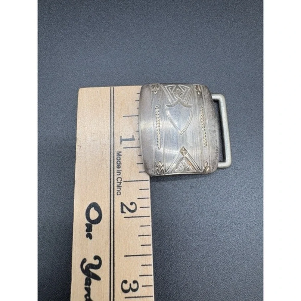 C.B. Marks & Co Sterling Silver Antique Belt Buckle Cincinnati Arts Crafts 20.9g